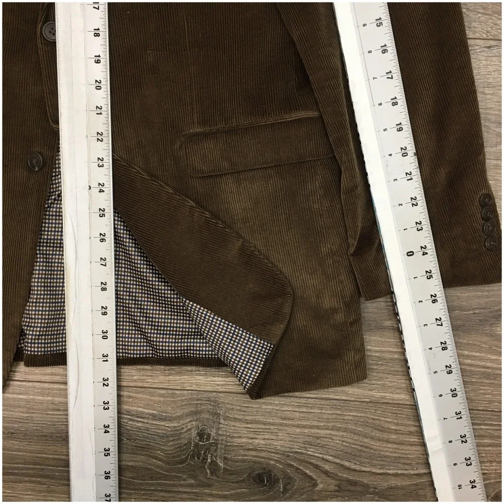 SADDLEBRED Mens Corduroy‎ Blazer Sport Coat Casual Jacket Size 42L Classic Suit